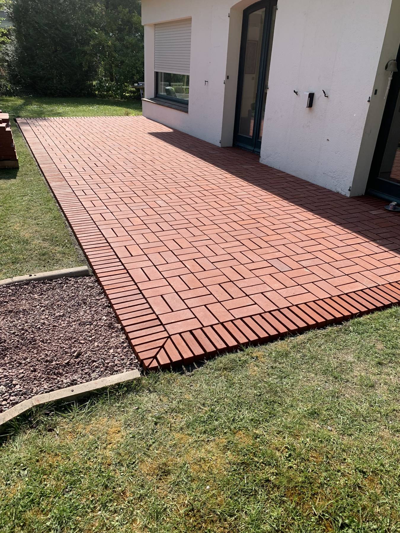 TERRASSE EN BRIQUES ROUGES  LE TOUQUET